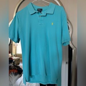 Polo by Ralph Lauren Boys Aqua Polo Shirt